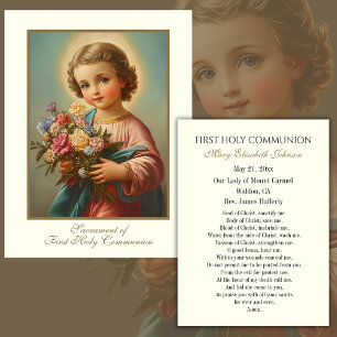 Primeira Comunhão Memória Católica Santa