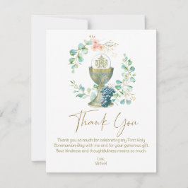 Primeira Comunicação Obrigado Eucalyptus