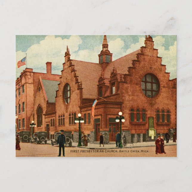 Primeira igreja presbiteriana Houston, cartão de (Frente)