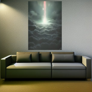 Primeira luz do Universo AI Art Poster