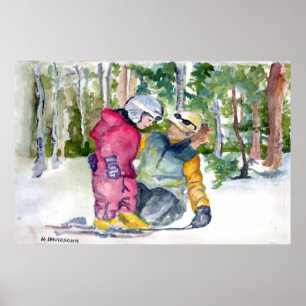 PRIMEIRA NEVE - POSTERS DE COR DE ÁGUA - H DAVIDSO