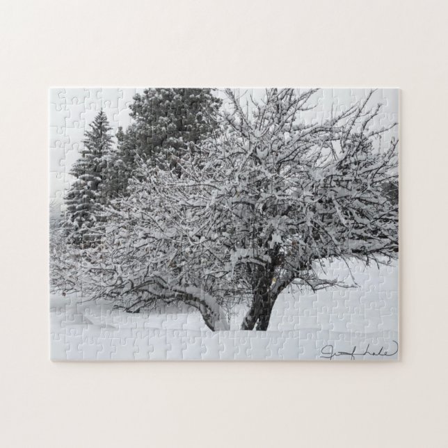 Primeira Quebra-cabeça de Árvore de Neve (Horizontal)