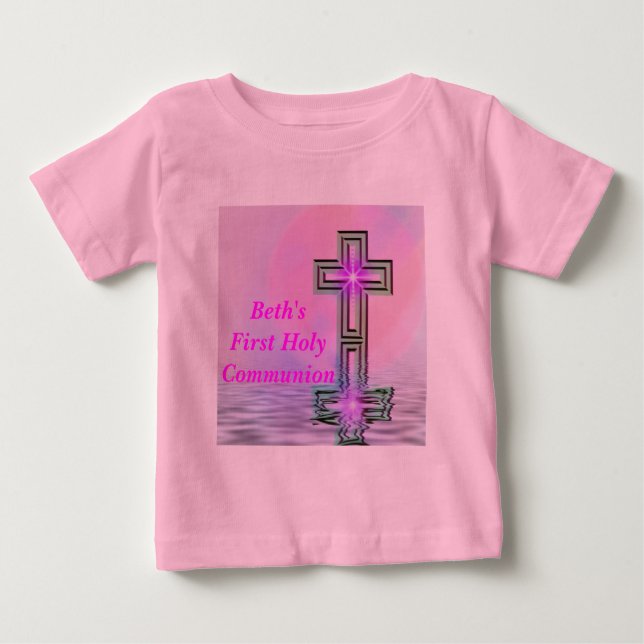 Primeira Sagrada Camiseta Comunitária com Nome (Frente)