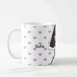 Primeira Sagrada caneca de nome de uma garota