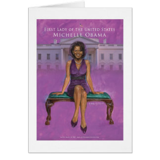 PRIMEIRA SENHORA CARTÃO DE MICHELLE OBAMA