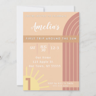 Primeira Viagem ao Redor do Sol Convite