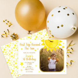 Primeira viagem em torno do Cartões de agradecimen