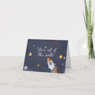 Primeira viagem em torno do Cartões de agradecimen