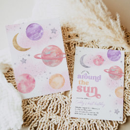 Primeira viagem em torno do convite espacial solar