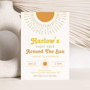 Primeira Viagem Em Torno Do Convite Sun   Boho