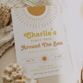 Primeira Viagem Em Torno Do Convite Sun | Boho