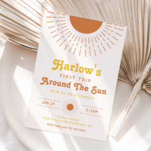 Primeira Viagem Em Torno Do Convite Sun   Boho