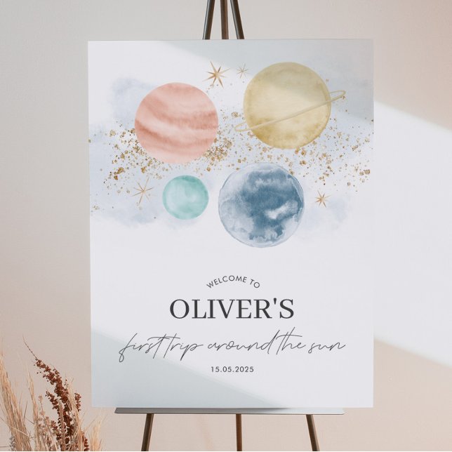 Primeira viagem em torno do Poster de sinal de boa (Criador carregado)