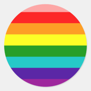 Primeiro Adesivo com Orgulho gay de Arco-Íris