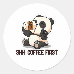 Primeiro Adesivo do Panda Coffee