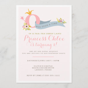 primeiro aniversario Convite de festas Princesa