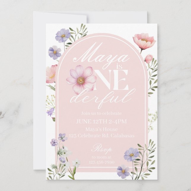 PRIMEIRO Aniversário, Convite para aniversários (Frente)