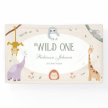 Primeiro aniversario de Animais Safari Selvagem Mo