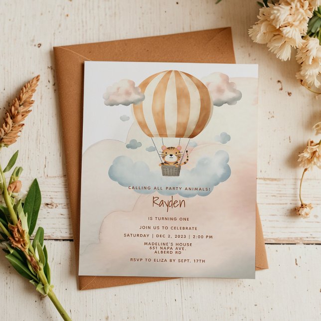 PRIMEIRO ANIVERSARIO de balão de ar quente com Tig (Criador carregado)