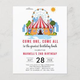 primeiro aniversario de Circo de Carnaval barato