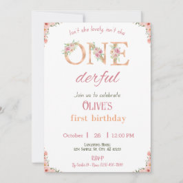 Primeiro aniversario de Convite para Rapariga de A
