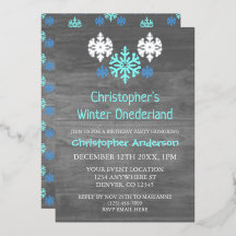 Primeiro aniversario de floco de neve de Winter On