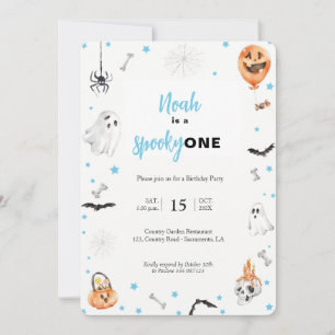 Primeiro aniversario de Halloween Convite de garot