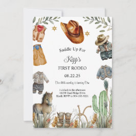 Primeiro aniversário de Rodeo com modelo de Foto