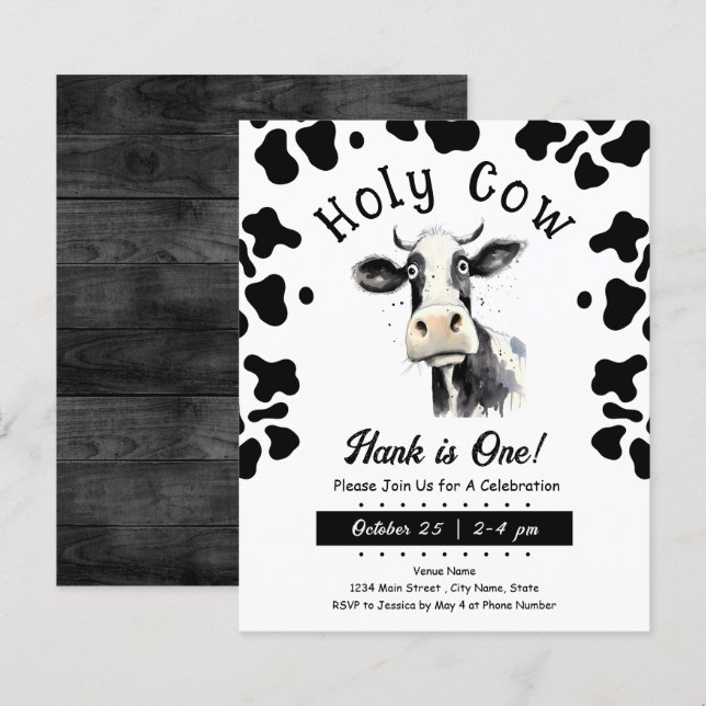 Primeiro aniversario de Vaca Santa (Frente/Verso)