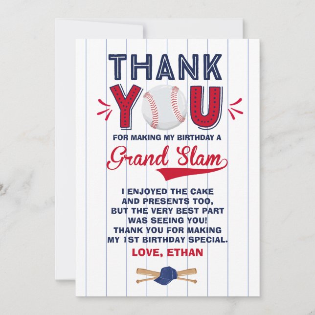 Primeiro aniversario do basebol dos cartões de (Frente)