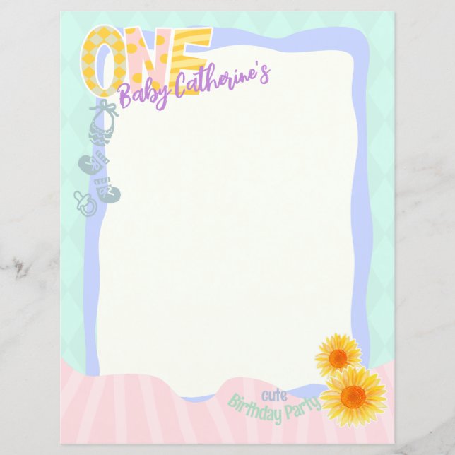 Primeiro Aniversário do Girassol (Frente)