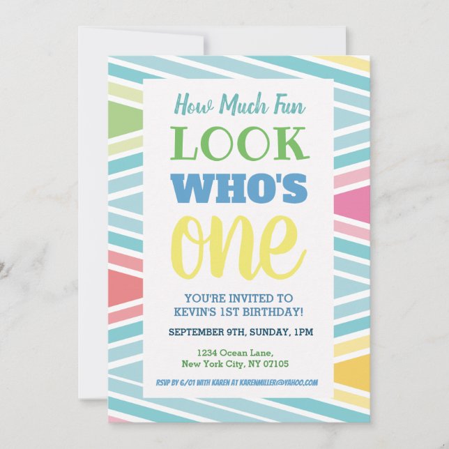 primeiro aniversario - Ensinamentos do Convite (Frente)