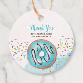 Primeiro aniversario Favorecer Etiquetas