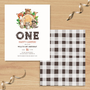 Primeiro aniversario Feliz de Urso de Camper Bear