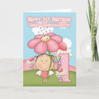 primeiro aniversario - neta Excelente - Cartão de 
