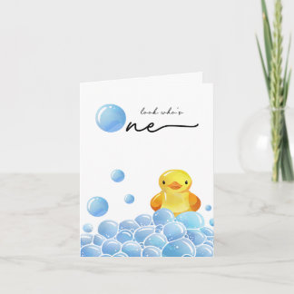 Primeiro Aniversário Olha Quem É Um Cartão De Aniv