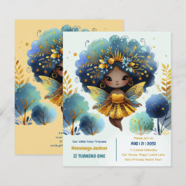 primeiro aniversario Pequena Fada Princesa African