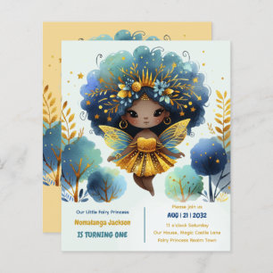 primeiro aniversario Pequena Fada Princesa African