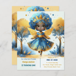 primeiro aniversario Pequena Fada Princesa African