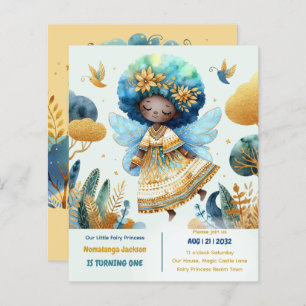 primeiro aniversario Pequena Fada Princesa African