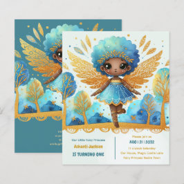 primeiro aniversario Pequena Fada Princesa African