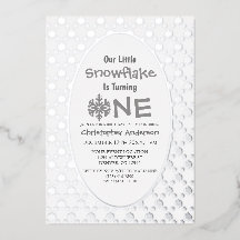 Primeiro aniversario Pequeno Floco de Neve