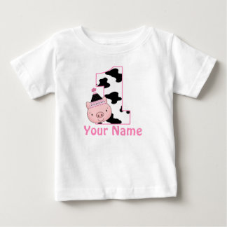 primeiro aniversario Personalizado Pequena Camisa 