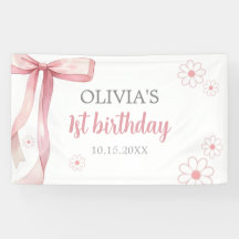 Primeiro aniversario rosa