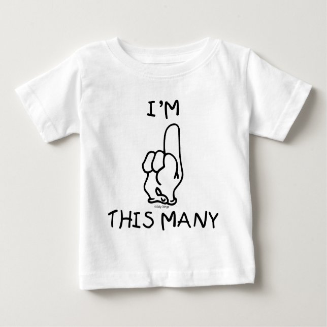 primeiro aniversario T Camisa (Frente)