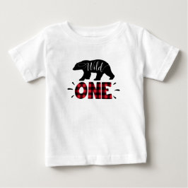 primeiro aniversario T-Shirt de Xadrez de Urso de 