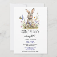 Primeiro Aniversário Um convite para flores silves