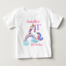 primeiro aniversario Unicorn - Camiseta Personaliz