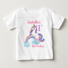primeiro aniversario Unicorn - Camiseta Personaliz