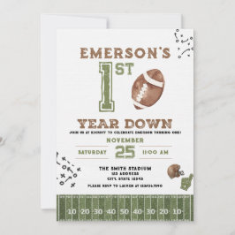 Primeiro Ano De Baixo O Convite De Aniversário De 